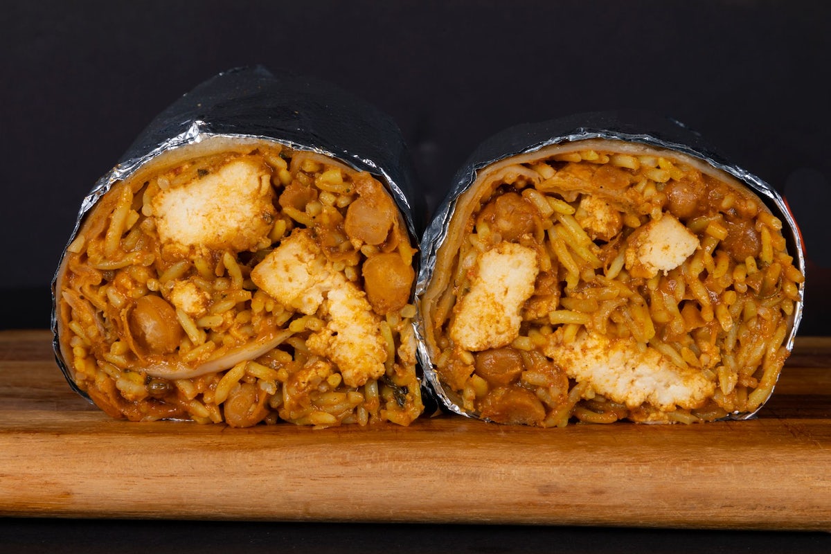 Order Tikka Masala Burrito food online from Curry Up Now store, Oakland on bringmethat.com