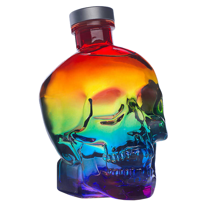 Order Crystal Head Vodka Limited Edition Pride Bottle 750 ml. food online from Mirage Wine & Liquor store, Palm Springs on bringmethat.com