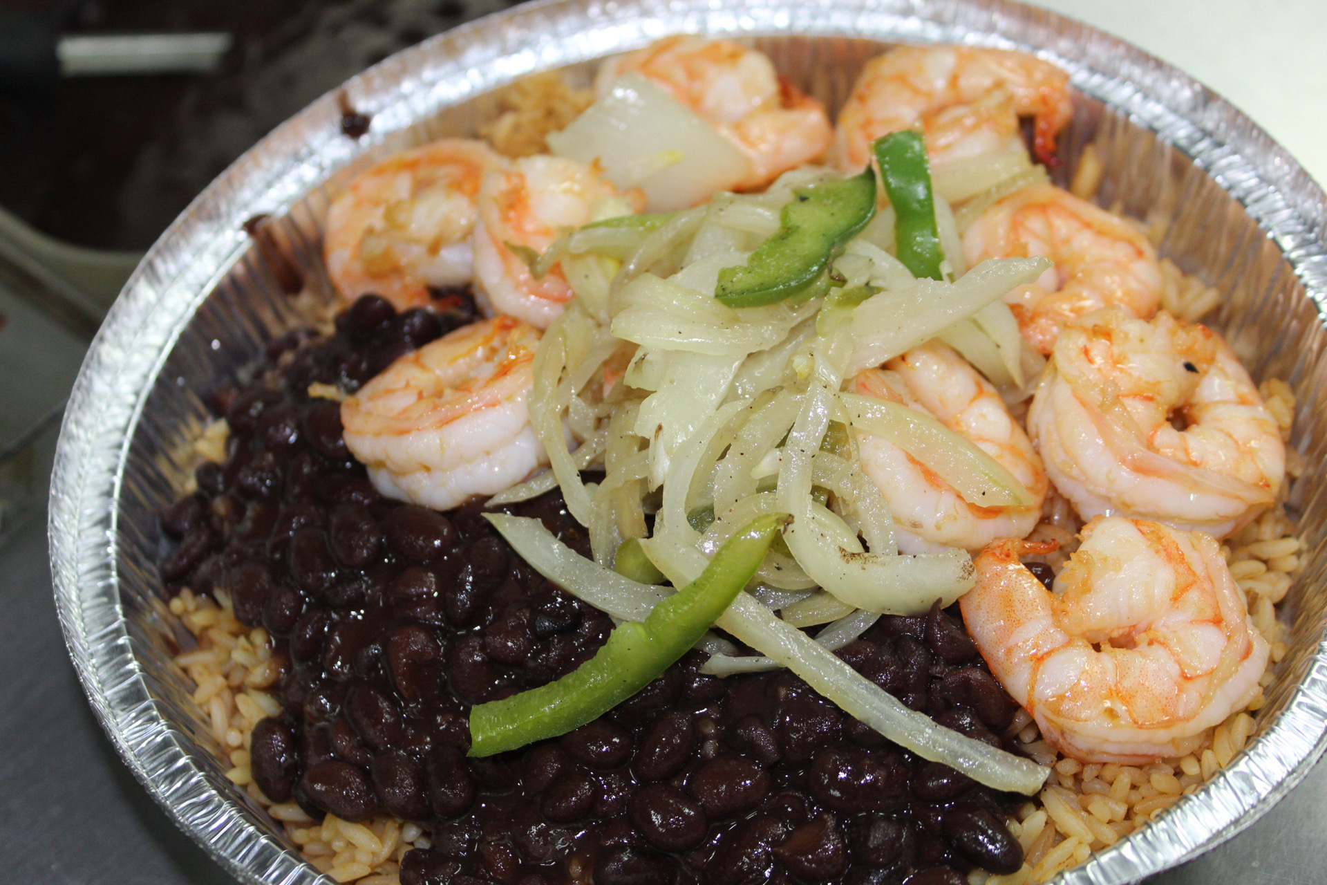 Order 75a. Mexican Rice with Shrimp food online from Yummy Taco store, Inwood on bringmethat.com