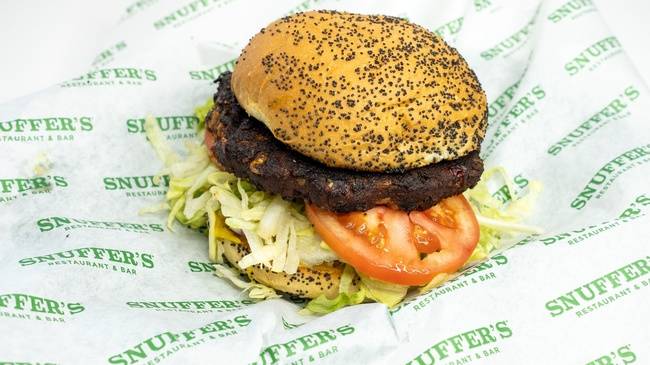 Order Chipotle Black Bean Burger food online from Snuffer's store, Mesquite on bringmethat.com