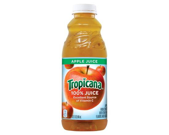 Order Tropicana Apple juice 32 Oz. Bottle food online from Rocket store, Cameron Park on bringmethat.com