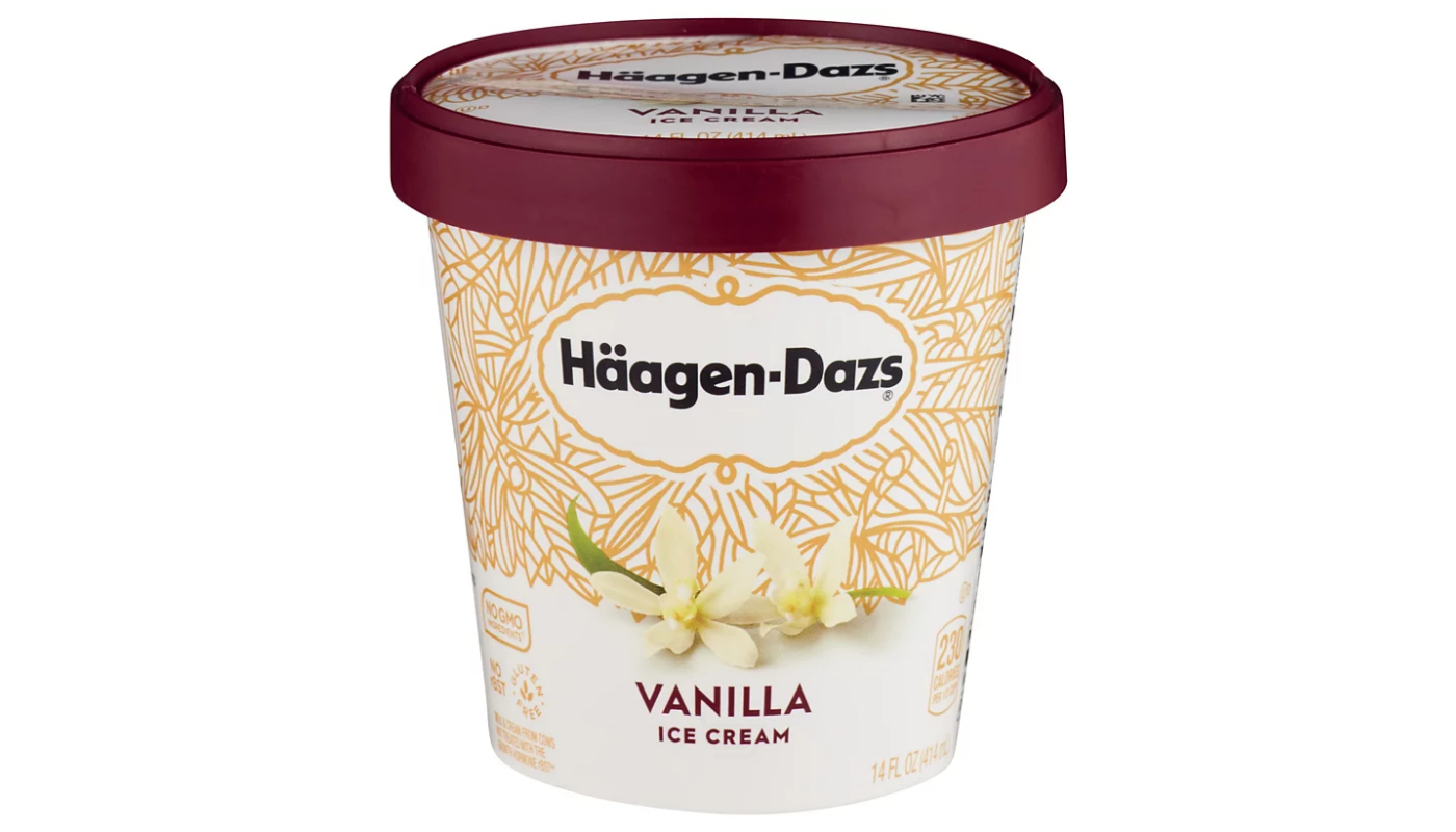Order Haagen Dazs Ice Cream, Vanilla Pint food online from Golden Rule Liquor store, West Hollywood on bringmethat.com
