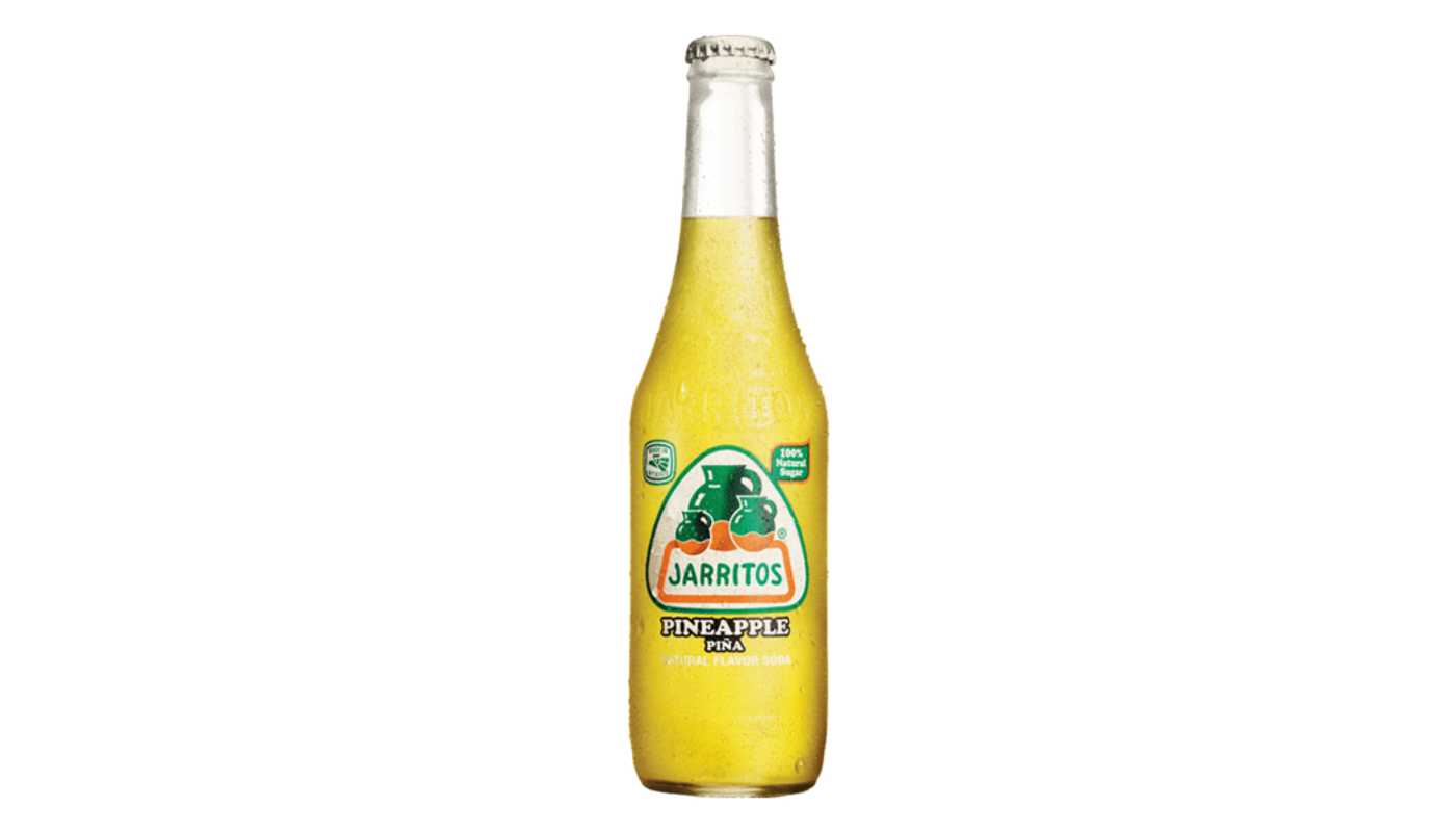 Order Jarritos Pineapple Soda 12.5 oz Bottle food online from Circus Liquor store, Los Angeles on bringmethat.com