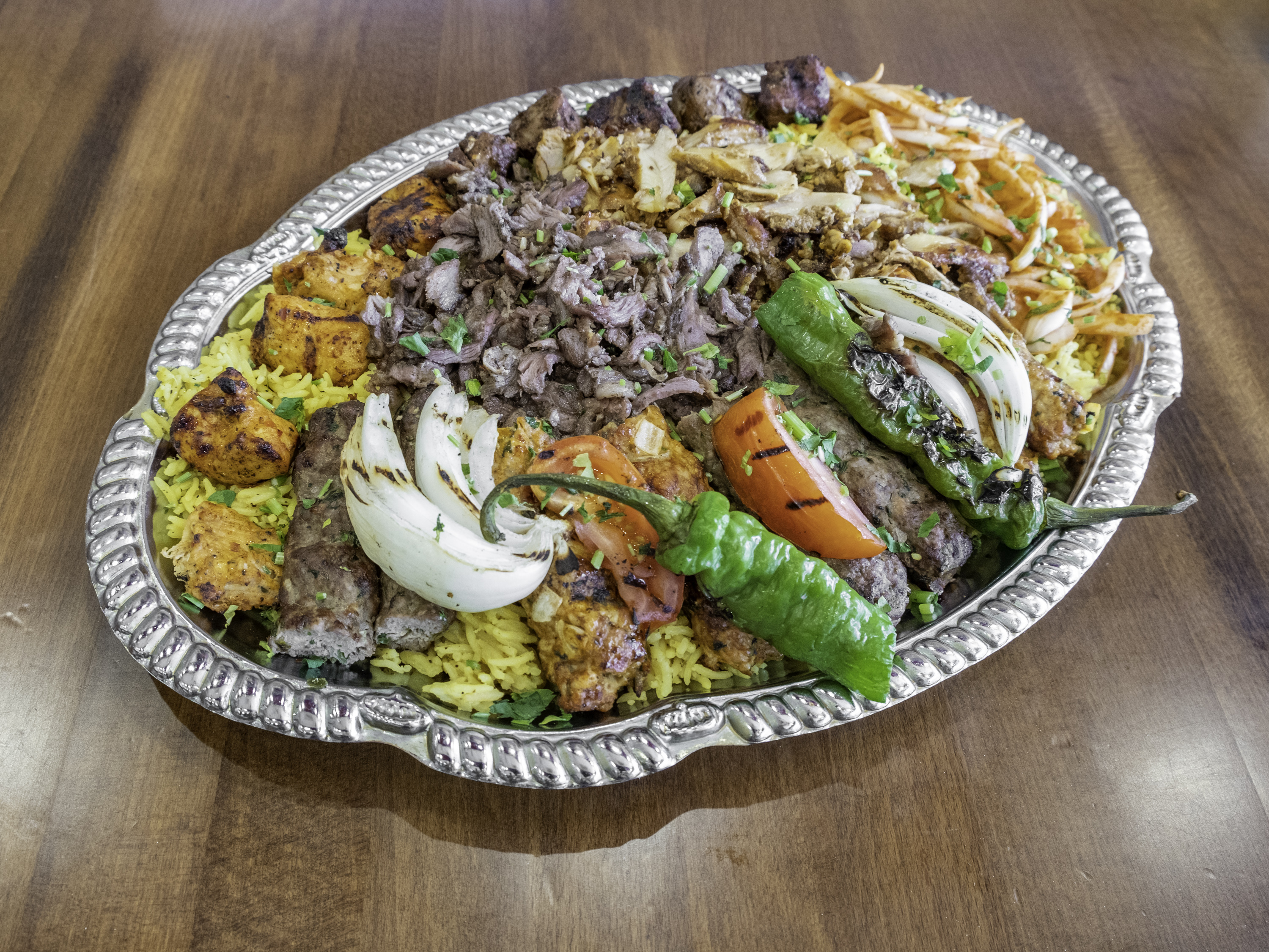 Order Mediterranean Combo (2-3 People) food online from Gyro King & Grill store, East Windsor on bringmethat.com