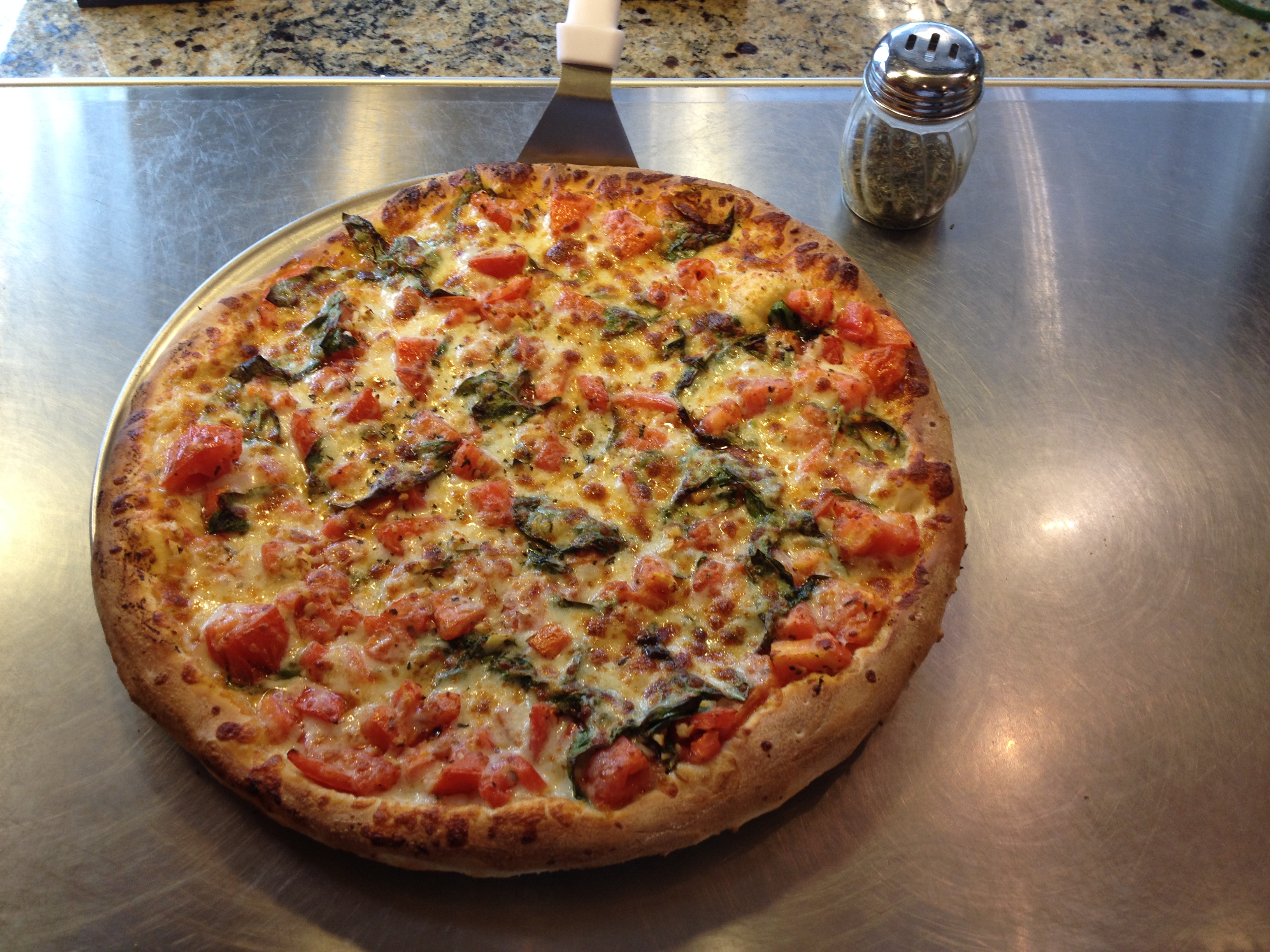Order Pizza alla Bruschetta food online from Villa Italian store, Greensboro on bringmethat.com