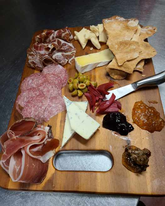 Order Charcuterie Board (for 2) food online from Cafe Paradisio store, Redding on bringmethat.com