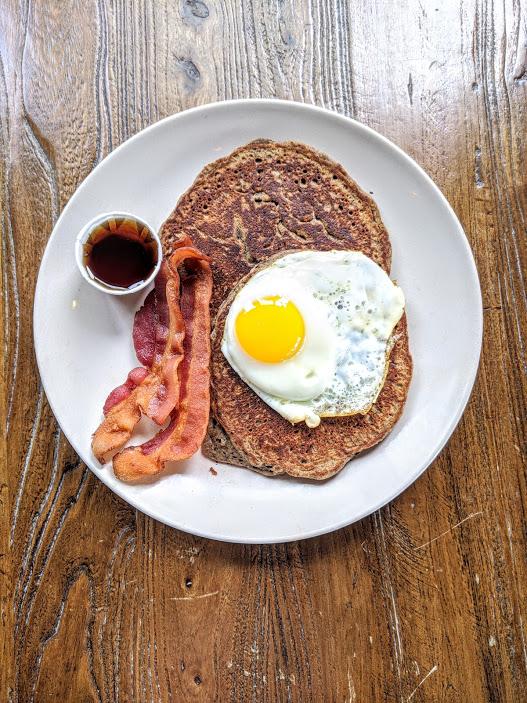 Order Lumberjack Pancakes food online from Grass Roots Kitchen store, Tarrytown on bringmethat.com