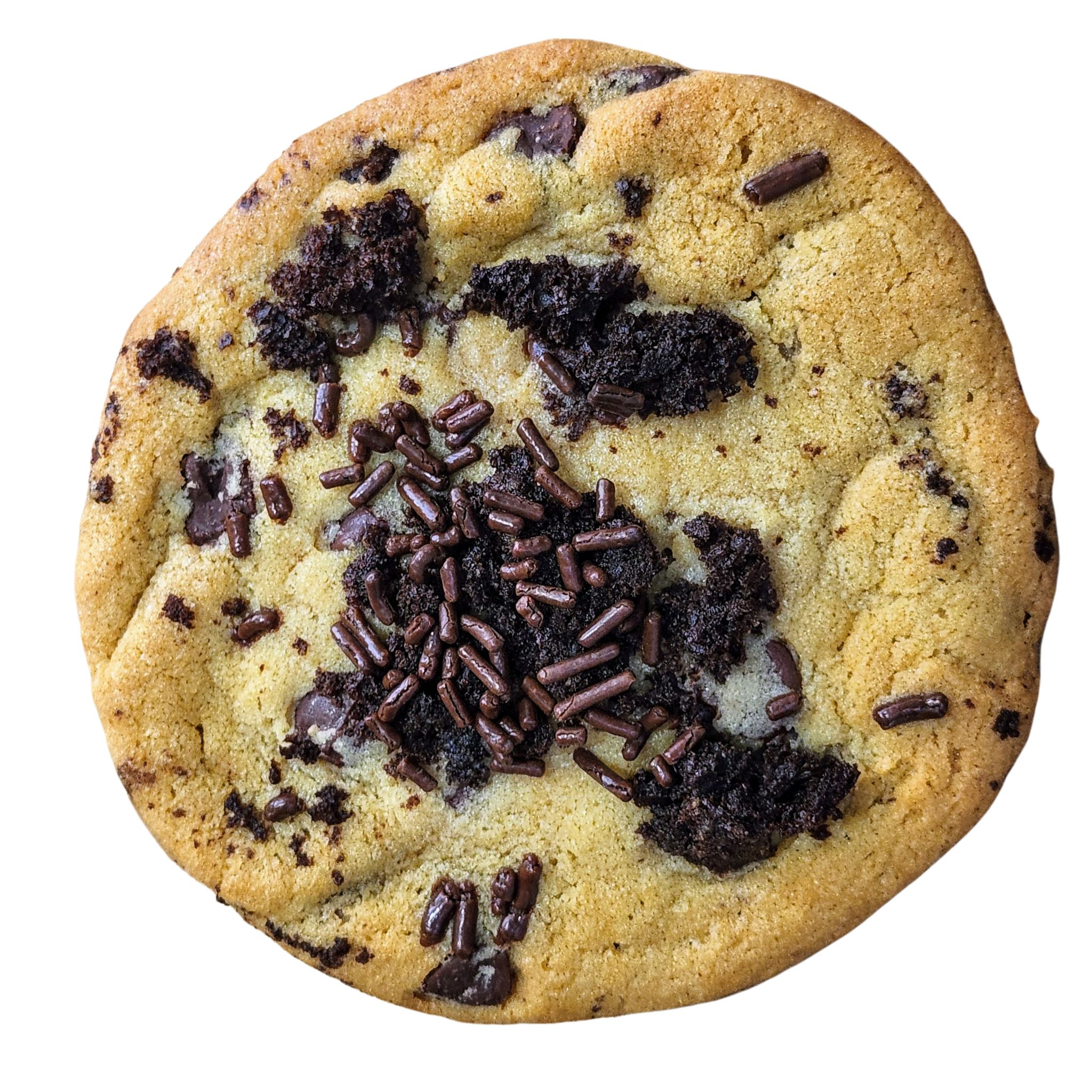 Order OG Chocolate Chip W/ Chocolate Cake food online from Baked Cravings store, New York on bringmethat.com