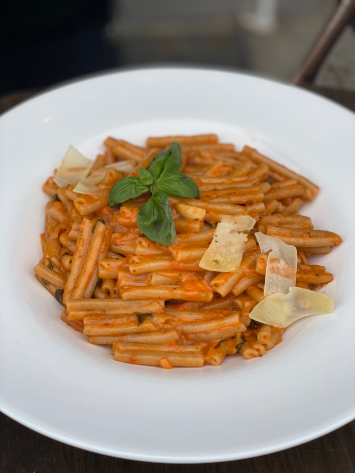 Order Organic Pasta with Vodka Sauce (Gluten Free, Can be prepared vegan upon request) food online from The Thirsty Koala store, Astoria on bringmethat.com