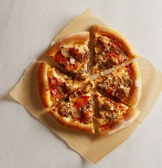 Order KIDS MUSHROOM PEPPERONI SAUSAGE PIZZA food online from California Pizza Kitchen - Tysons Corner store, McLean on bringmethat.com