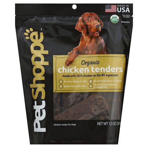 Order PetShoppe Premium Organic Chicken Tender Treats - 12.0 oz food online from Walgreens store, Rockford on bringmethat.com