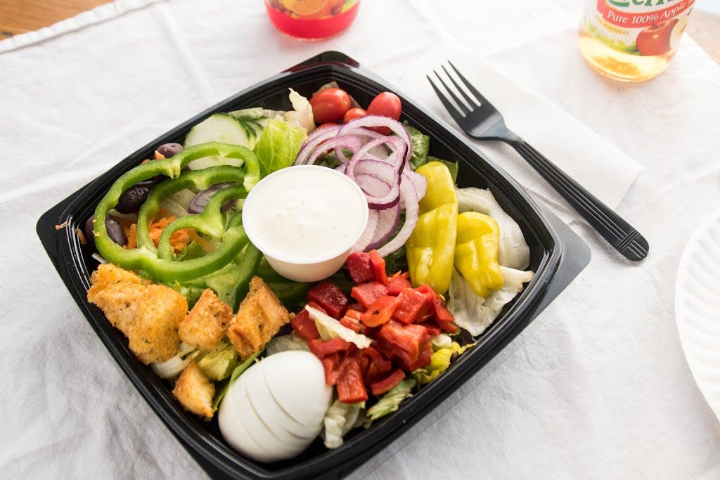 Order Garden Salad - Salad food online from Evans Pizza & Restaurant store, Philadelphia on bringmethat.com