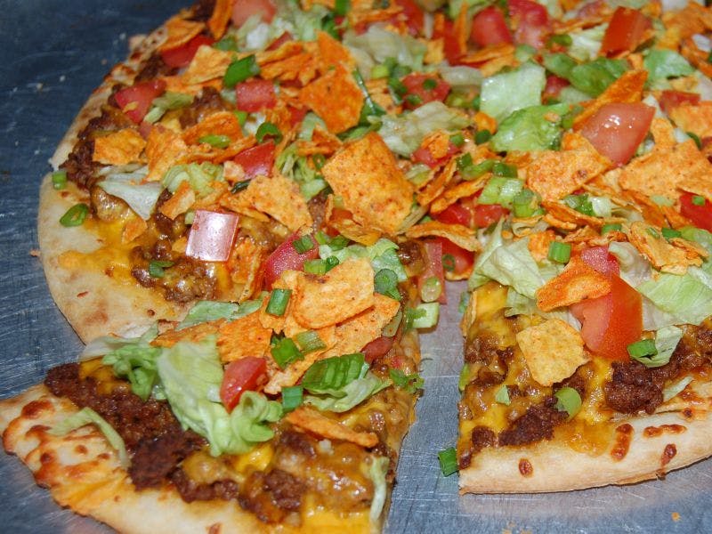 Order Taco Supreme Pizza - Personal 9'' food online from American Classic Pizzaria store, Billings on bringmethat.com