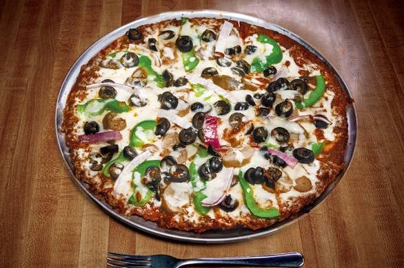 Order Cauliflower Thin Crust Pizza  10" food online from Zios Pizza store, Kansas City on bringmethat.com