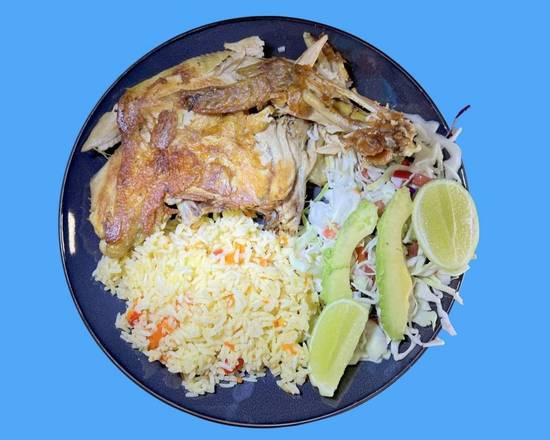 Order Grilled Hen, Vegetable Soup With Two Torilla Rice, Salad  food online from Sabrositas store, Los Angeles on bringmethat.com