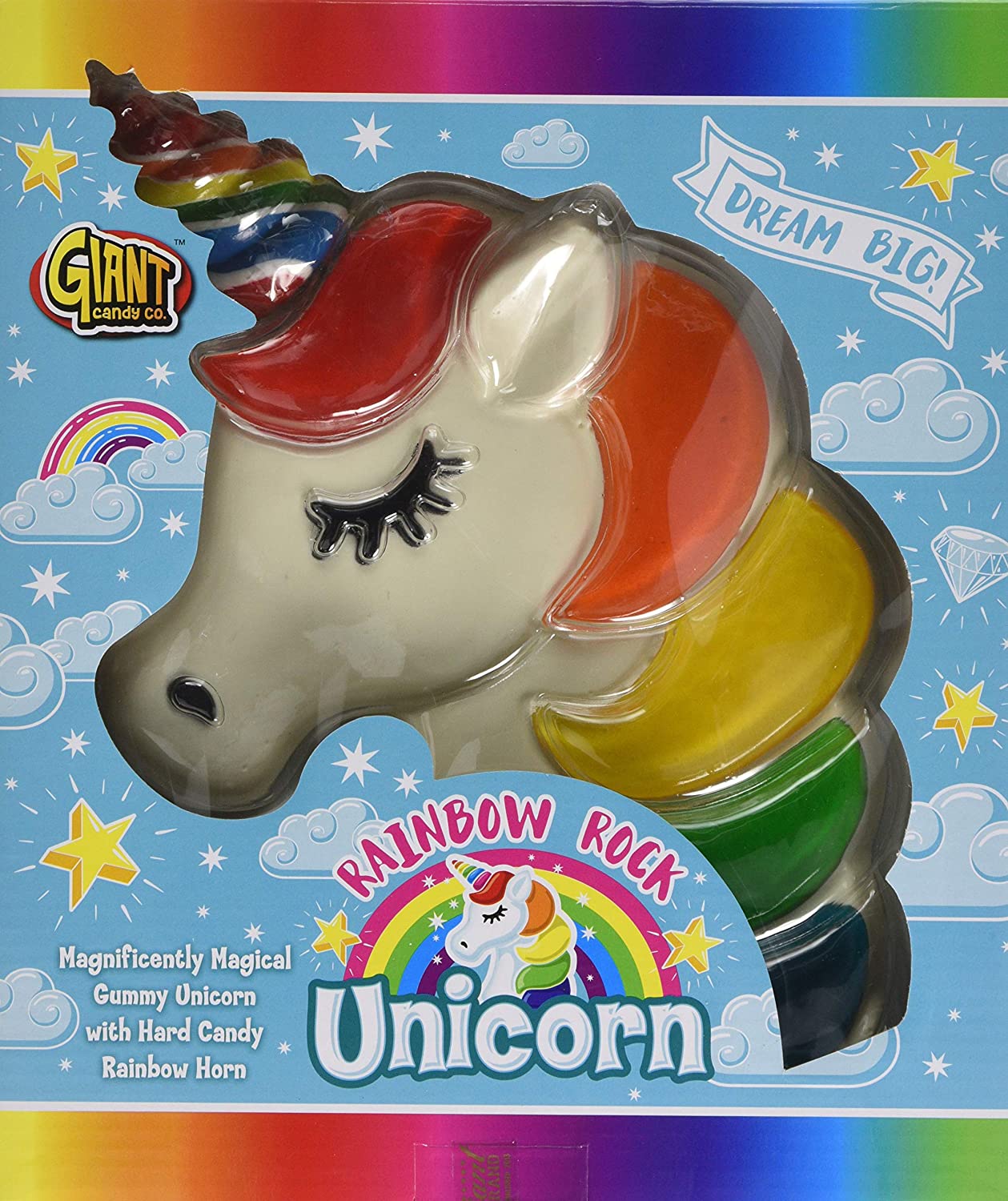 Order Humongous Gummy Unicorn Head 28.2oz. food online from Chocolate Boutique store, Pittsburgh on bringmethat.com