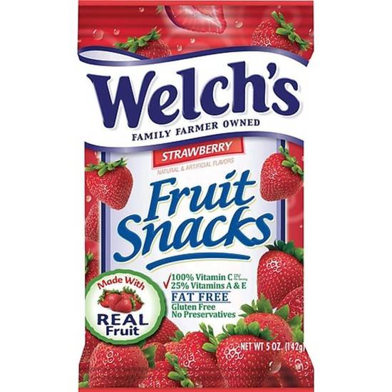 Order Welch's Fruit Snacks - Strawberry* food online from IV Deli Mart store, Goleta on bringmethat.com