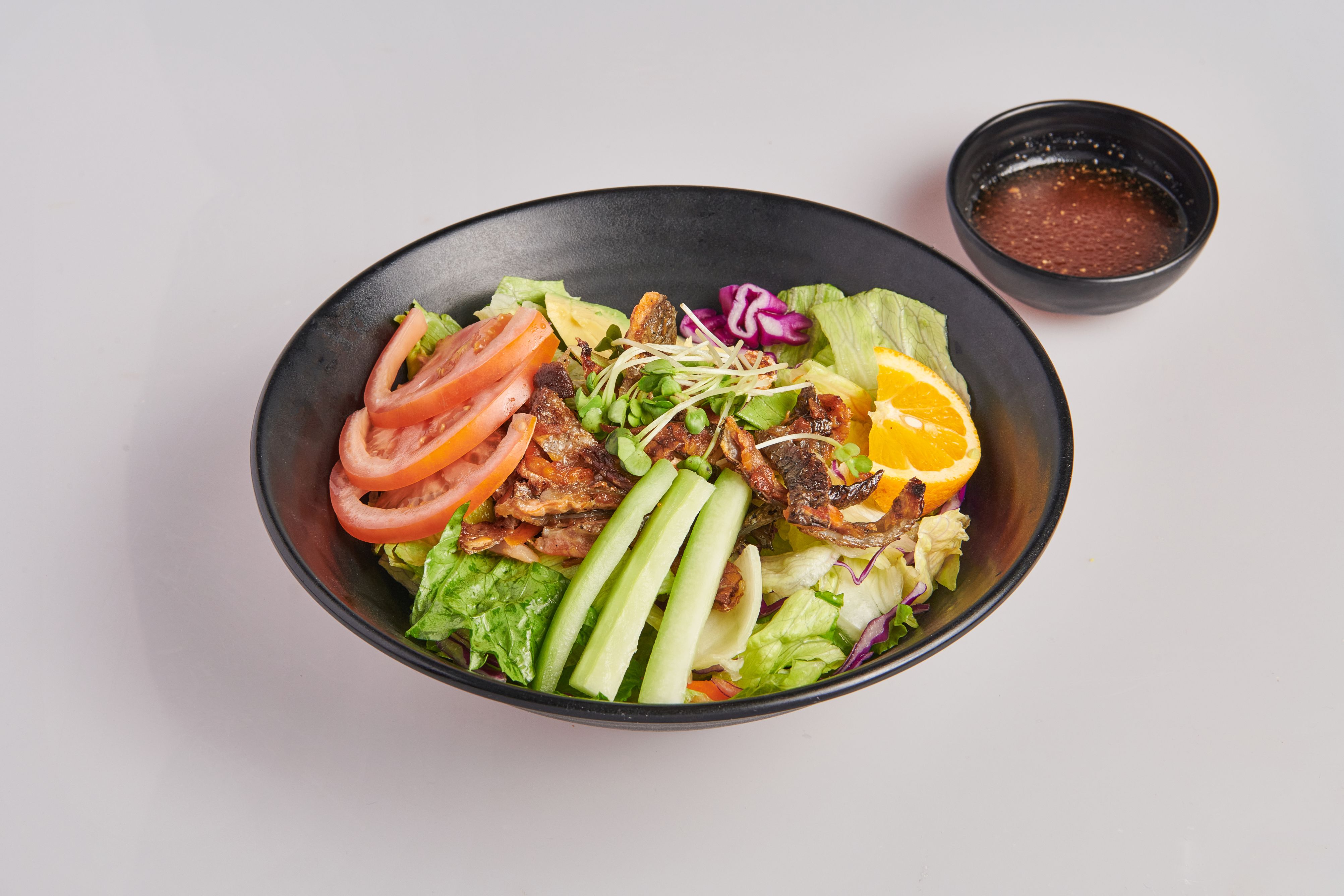 Order Salmon Skin Salad food online from Miyako Japanese store, Santa Monica on bringmethat.com