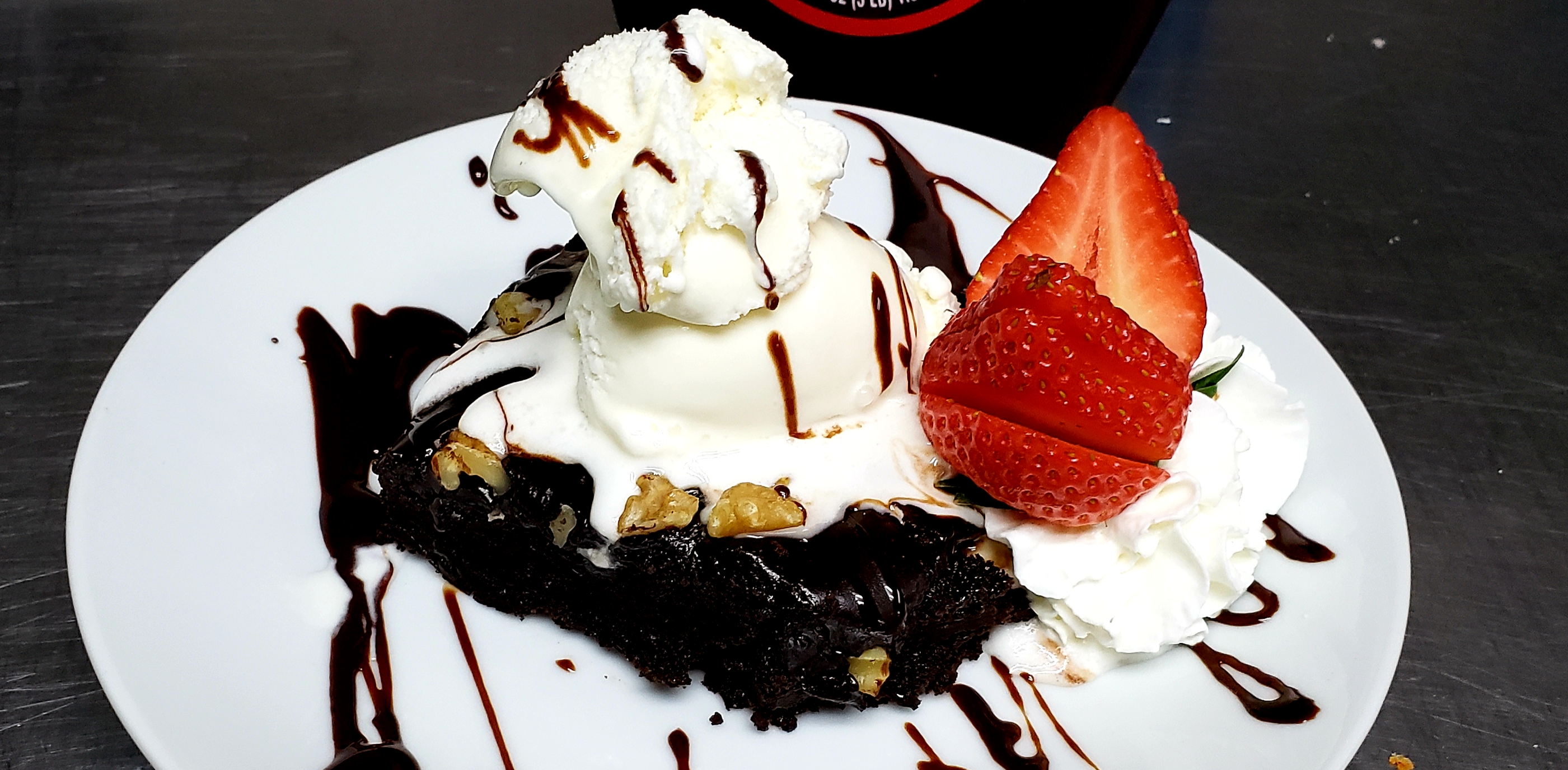 Order Brownie with Ice Cream food online from Alondra's Cuisine store, Middletown on bringmethat.com
