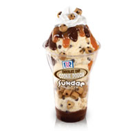 Order 2.5 oz. Chocolate Chip Cookie Dough Layered Sundae  food online from Baskin-Robbins store, Nampa on bringmethat.com