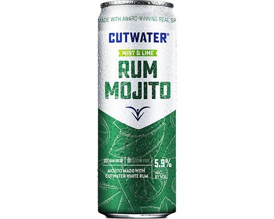 Order Cutwater Rum Mojito 12oz, 5.9% ABV food online from Hooters store, Lubbock on bringmethat.com