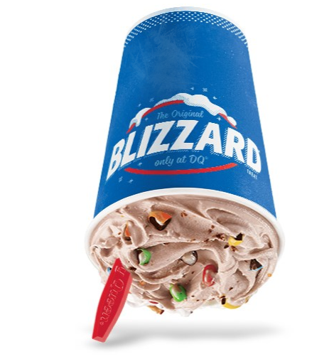 Order M&M’s Milk Chocolate Candies Blizzard Treat food online from Dairy Queen store, Huntington Beach on bringmethat.com
