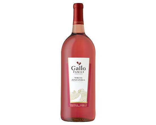 Order Gallo Family Vineyards White Zinfandel Wine, 1.5L blush wine (9.0% ABV) food online from Signal Liquor store, Signal Hill on bringmethat.com