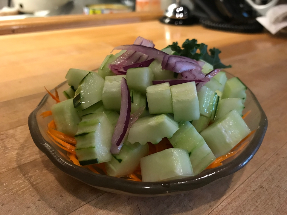 Order CUCUMBER SALAD food online from Kin sushi & thai cuisine store, Chicago on bringmethat.com