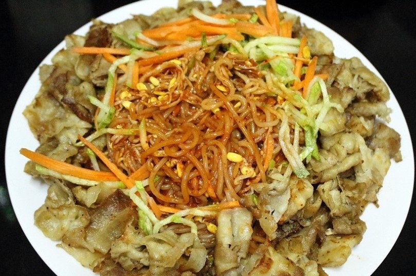 Order 쫄삼겹 Spicy Cold Noodle & Pork Belly BBQ food online from Duri Pocha store, Ridgefield on bringmethat.com