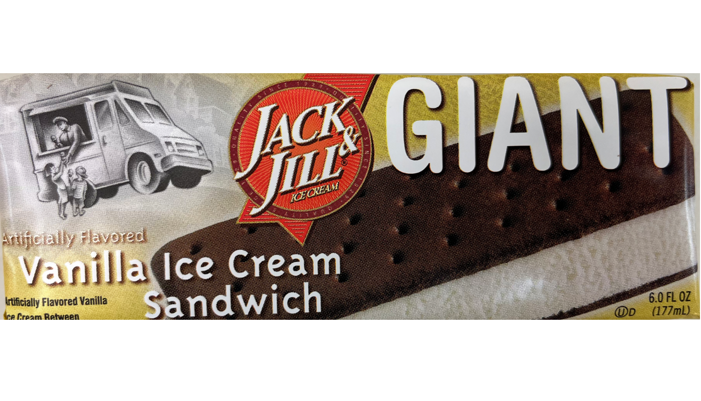 Order J&J Giant Ice Cream Sandwich 6oz food online from QuickChek store, Wall Township on bringmethat.com