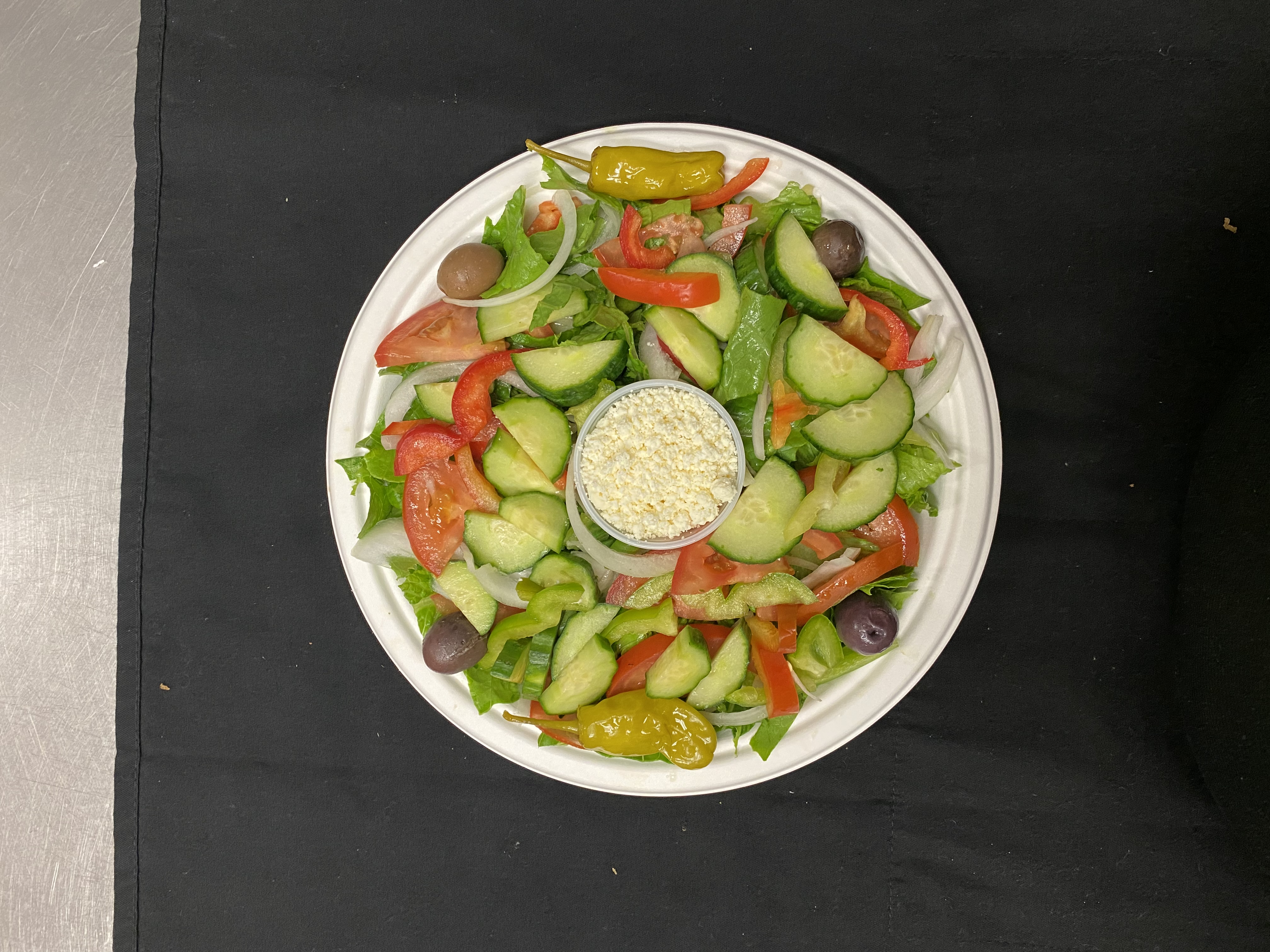 Order Greek Salad food online from Al Gyros Chicago Finest store, Glendale on bringmethat.com