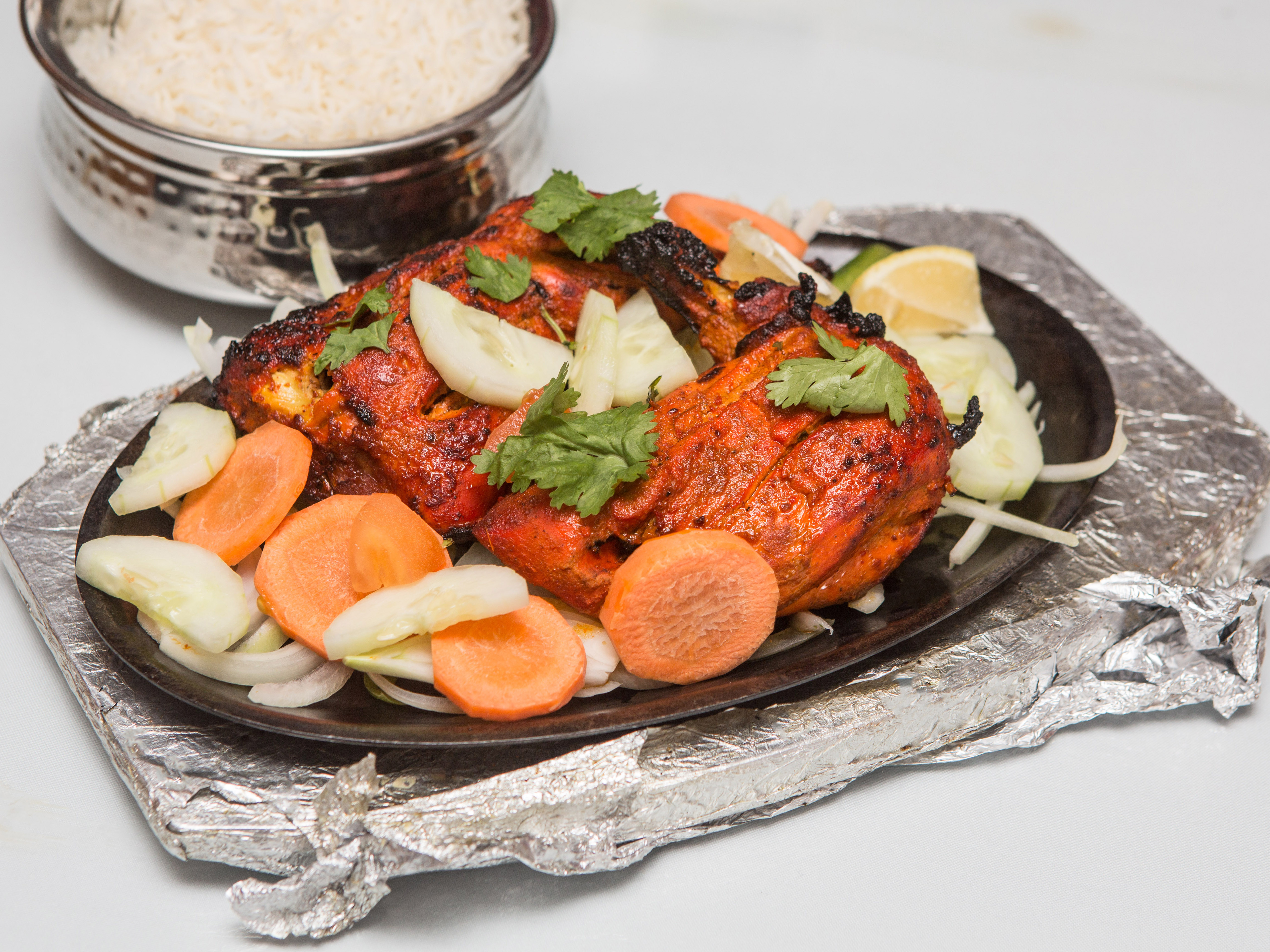 Order 107. Chicken Tandoori food online from Bombay kitchen store, Brooklyn on bringmethat.com