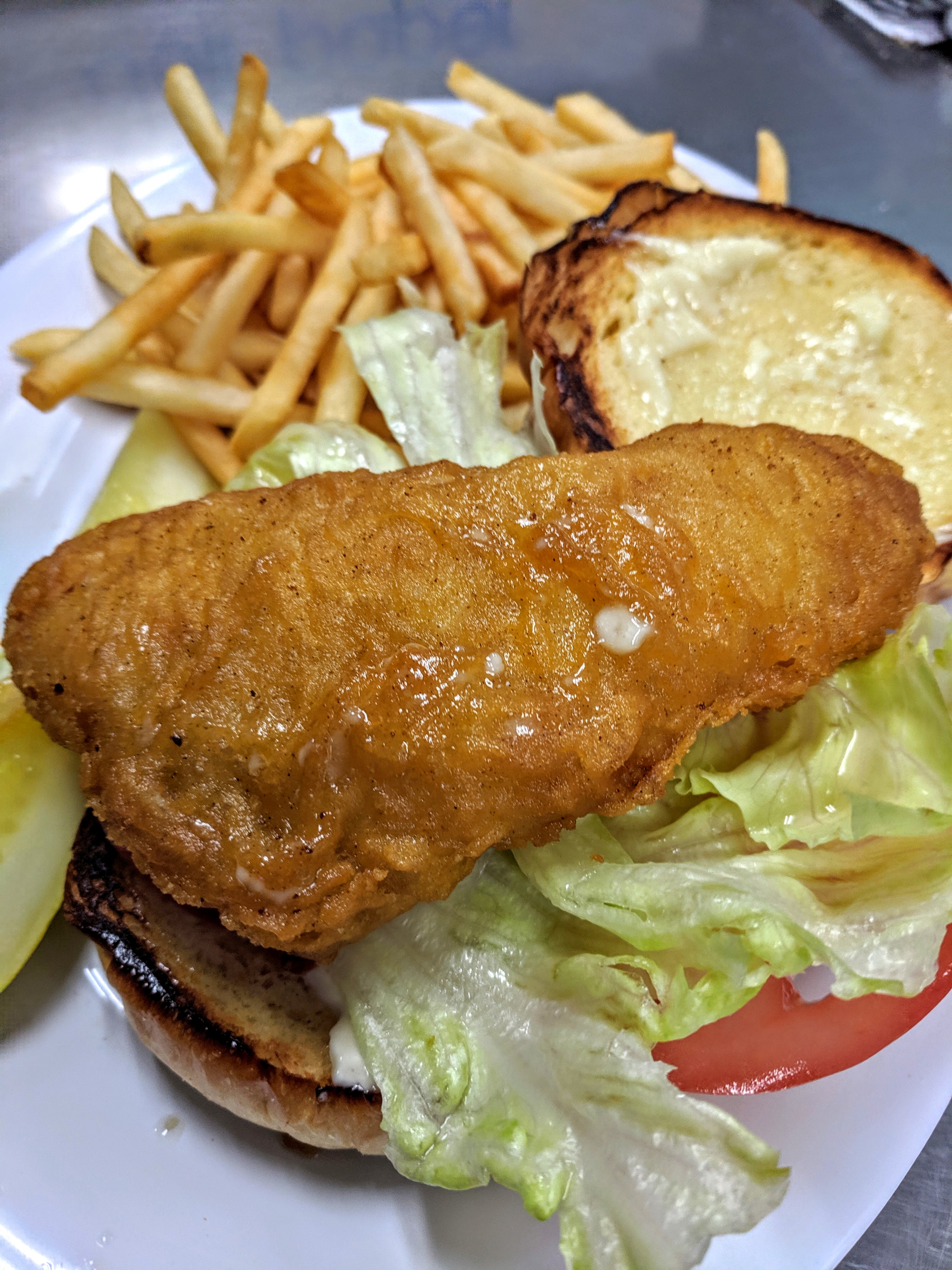 Order Cod Fish Sandwich food online from Eagle Restaurant store, Downers Grove on bringmethat.com