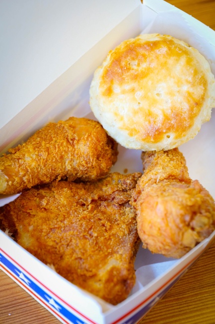 Order Three Piece & a Biscuit Box food online from Bobwhite Counter store, New York on bringmethat.com