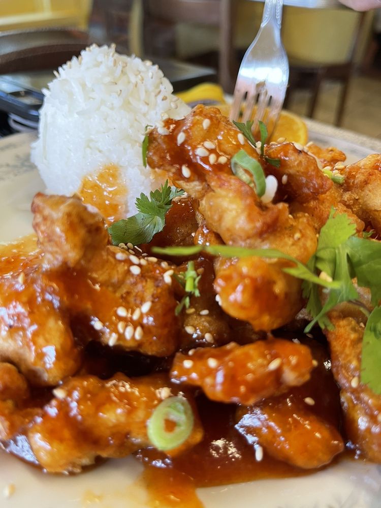 Order Orange Chicken food online from Chapter Two California Kitchen store, Loma Linda on bringmethat.com