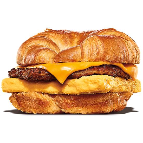 Order Sausage, Egg & Cheese CROISSAN WICH® food online from Burger King store, Crawfordsville on bringmethat.com