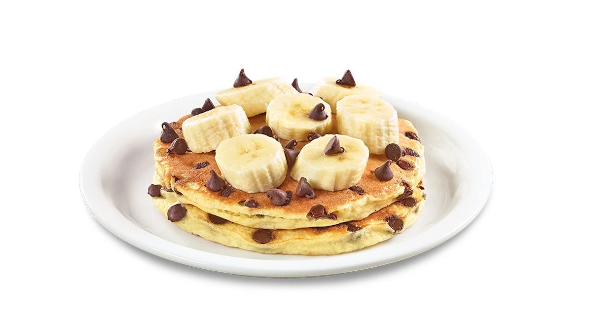Order Stack of Choconana Pancakes  food online from Denny's store, Carson on bringmethat.com