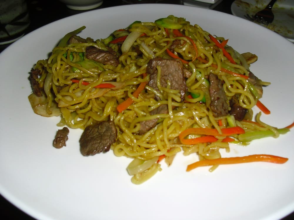Order Beef Soba Pan Fried Noodle food online from Asuka sushi store, New York on bringmethat.com