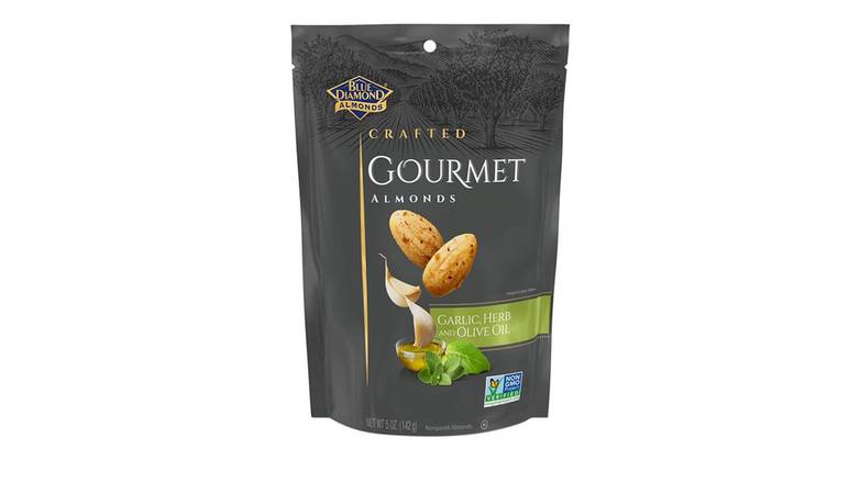 Order Blue Diamond Almonds Gourmet Garlic, Herb And Olive Oil food online from Trumbull Mobil store, Trumbull on bringmethat.com