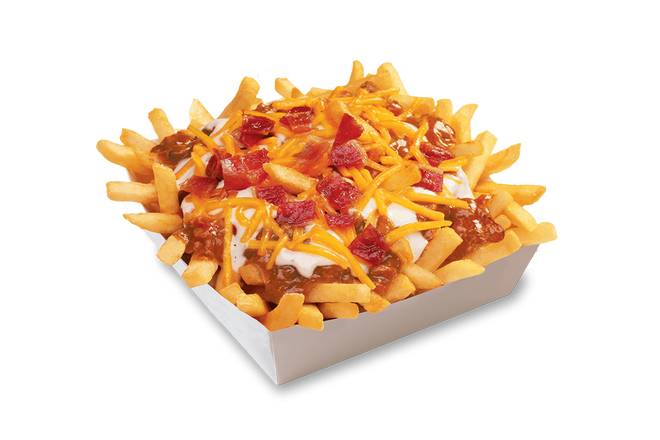 Order Bacon Ranch Chili Cheese Fries food online from Wienerschnitzel store, Amarillo on bringmethat.com