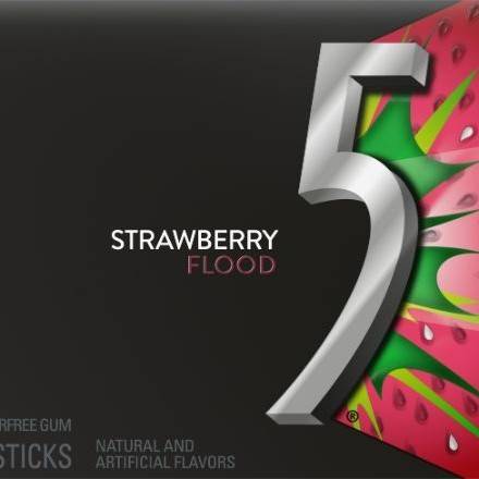 Order 5 Gum Sour Strawberry Flood (15 sticks) food online from 7-Eleven By Reef store, Atlanta on bringmethat.com