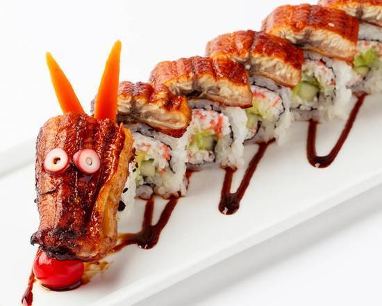 Order Dragon Roll food online from Kabuki Japanese Restaurant - Tempe store, Tempe on bringmethat.com