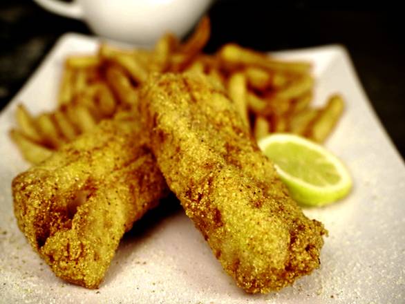 Order Small Cod Dinner [2 Pcs] food online from Captain Sam Fish & Chicken store, San Diego on bringmethat.com