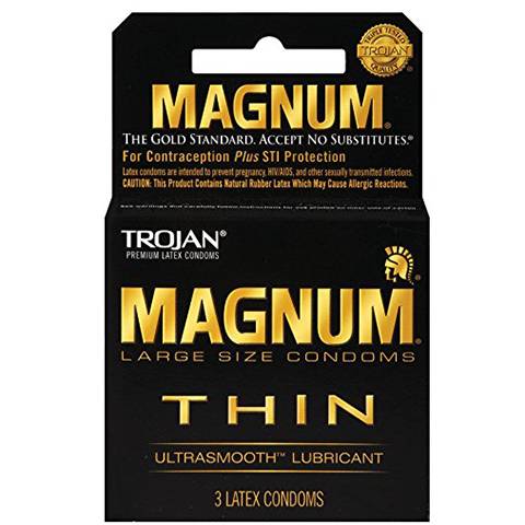 Order Trojan Magnum Thin Condom 3 Pack food online from 7-Eleven store, Lakewood on bringmethat.com