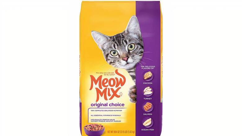 Order Meow Mix Original Choice Dry Cat Food, 3.15 Pounds food online from Mac On 4th store, Alton on bringmethat.com