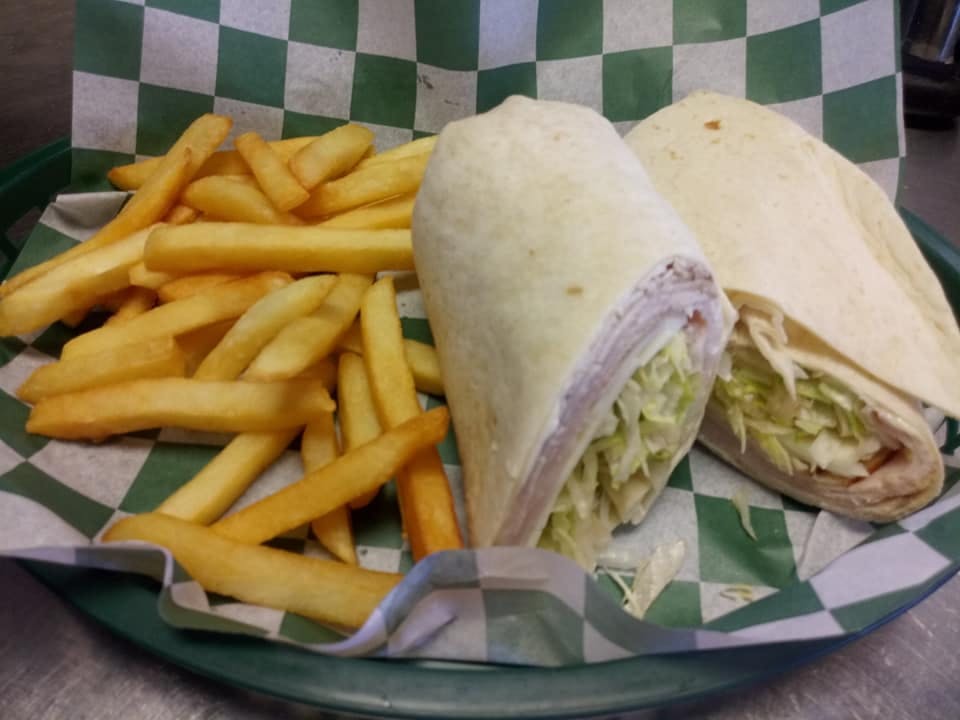 Order Turkey & Cheese Wrap - Wrap food online from Brother Pizza Pasta & Sub store, Harrisonburg on bringmethat.com