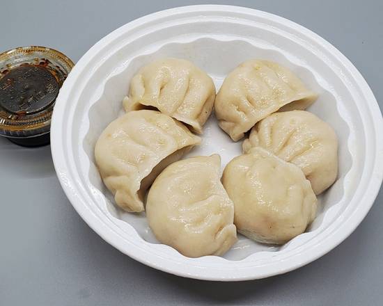 Order Steamed Vegetable Dumplings (6)菜饺 food online from China House store, Oakmont on bringmethat.com