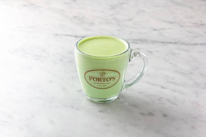 Order Matcha Green Tea Latte food online from Porto Bakery & Cafe store, Buena Park on bringmethat.com