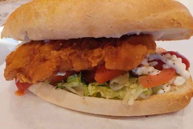 Order Chicken Sandwich food online from Waldron Burgers & Ribs store, Nyack on bringmethat.com