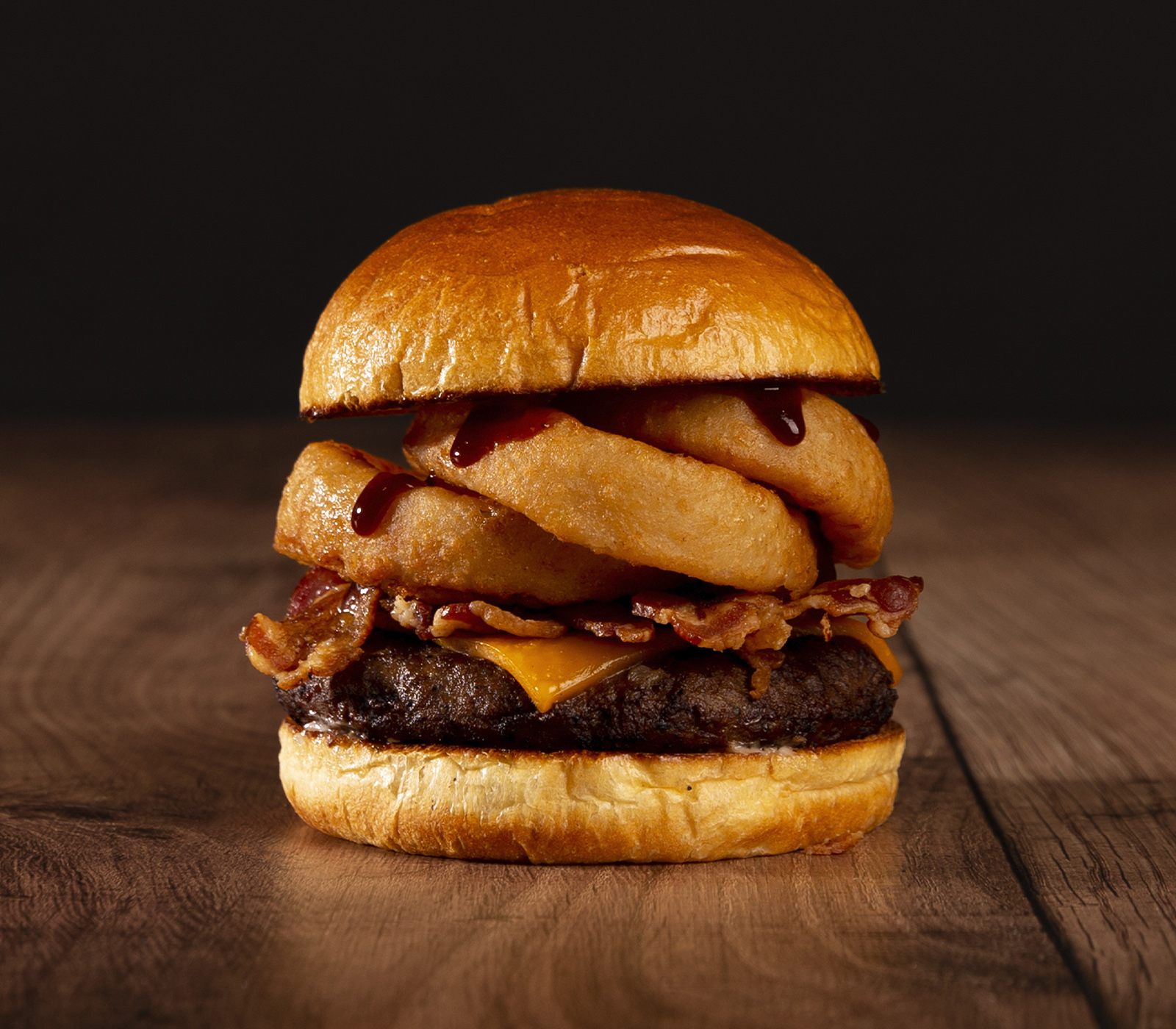 Order The Bacon BBQ Burger food online from Ranch Burger Co. store, Columbus on bringmethat.com